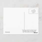 De brug, als de zon doorbreekt briefkaart (Achterkant)