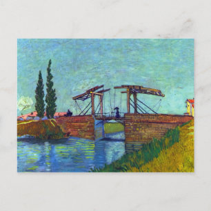 De brug Anglois in Arles door Vincent van Gogh Briefkaart