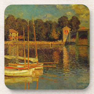 De brug bij Argenteuil door Claude Monet Bier Onderzetter