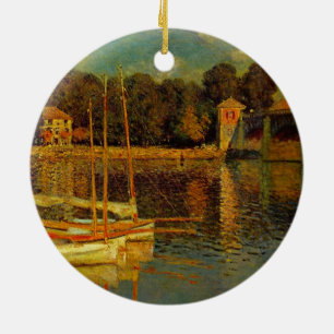 De brug bij Argenteuil door Claude Monet Keramisch Ornament
