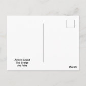de brug, briefkaart (Achterkant)