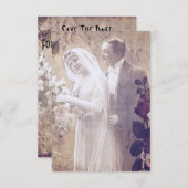 De Brug en Groom sparen de Datum (Voorkant / Achterkant)