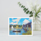 De brug in Argenteuil Claude Monet Briefkaart (Staand voorkant)