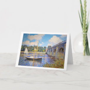 De brug in Argenteuil, Monet Kaart