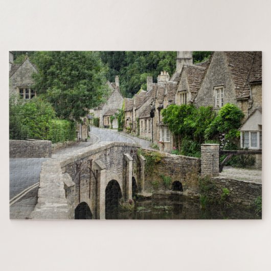 De brug in Castle Combe in Cotswolds, VK Legpuzzel (Horizontaal)