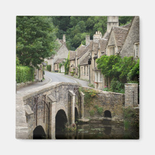 De brug in Castle Combe, UK magneet