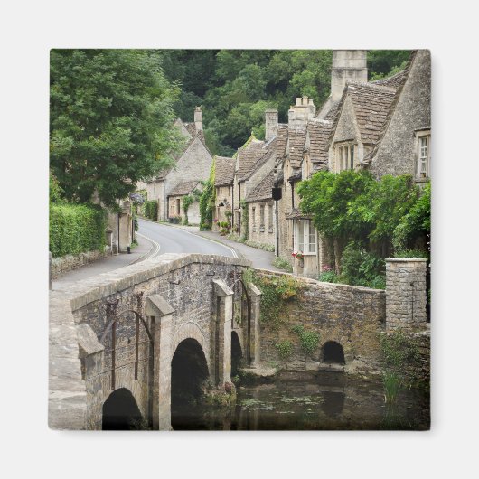 De brug in Castle Combe, UK magneet (Voorkant)