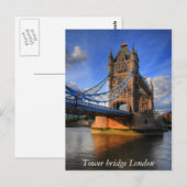 De brug Londen van de toren Briefkaart (Voorkant / Achterkant)
