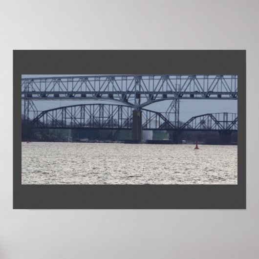 De brug over het Delaware River Poster (Voorkant)