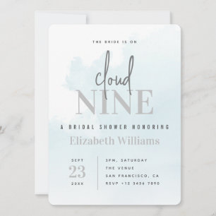 De brug staat op Cloud Nine Modern Vrijgezellenfee Kaart