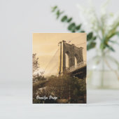 De Brug van Brooklyn van Brooklyn Briefkaart (Staand voorkant)