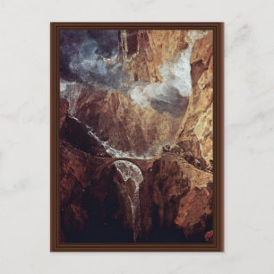 De brug van de Duivel, St. Gotthard, van Turner Jo Briefkaart