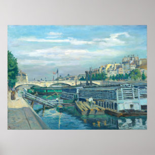 De brug van Louis Philippe - Guillaumin Fine Art Poster