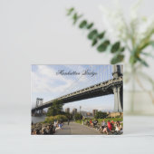 De Brug van Manhattan, New York Briefkaart (Staand voorkant)