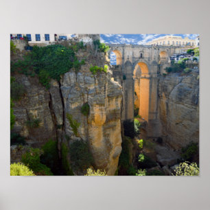 De brug van Towering - Ronda - Real Spanje Poster