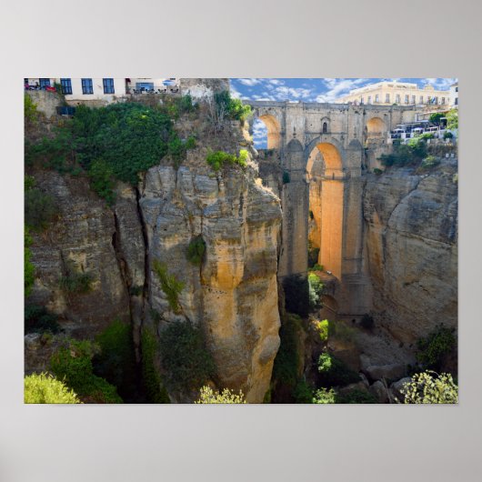 De brug van Towering - Ronda - Real Spanje Poster (Voorkant)