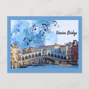 De brug van Venetië van Rome Briefkaart
