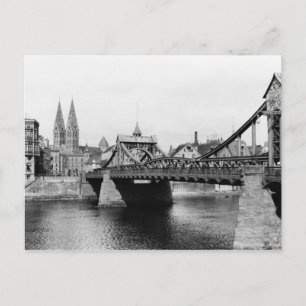 De Brug van Weser, Bremen, c.1910 Briefkaart