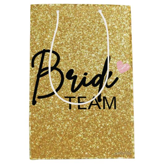 De Bruid, Bruidsmeisje Feest cadeau, vrijgezellenf Medium Cadeauzakje (Voorkant)