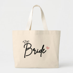 De bruid, bruidsmeisje feestgeschenk, vrijgezelle grote tote bag