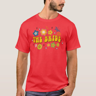 De Bruid Bruidsmeisjes Groovy Bachelorette-feest M T-shirt