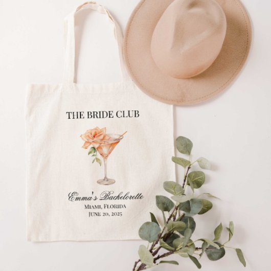De Bruid Club Blush Cocktail Canvas Tote Bag
