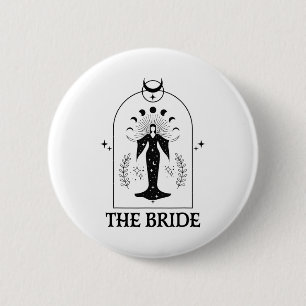 De Bruid Coven Gotische Heks Bachelorette Matching Ronde Button 5,7 Cm