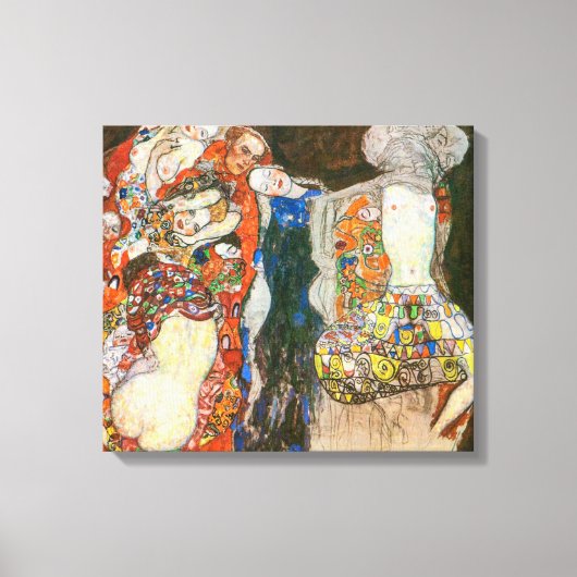De bruid | Gustav Klimt | Canvas Afdruk (Voorkant)