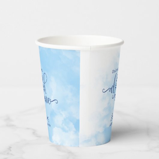 De bruid is op Cloud 9 Papieren Bekers (Rechts)