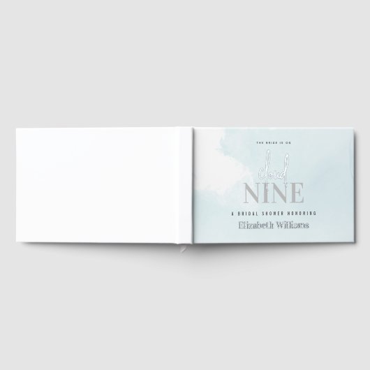 De bruid is op Cloud Nine Vrijgezellenfeest Gastenboek (Volledig)