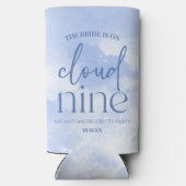 De bruid is op wolk negen blauwe vrijgezellenfeest (Achterkant)