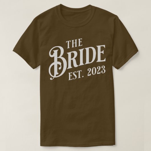 De bruid is t-shirt (Design voorkant)