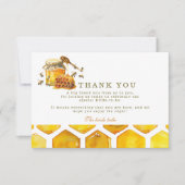 De bruid om honingraatdouche te zijn bedankkaart (Voorkant)