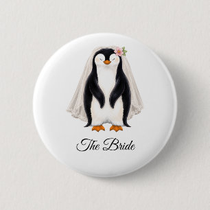 De Bruid Persoonlijke Witte Bachelorette Party Ronde Button 5,7 Cm