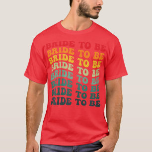 De bruid van de Womens is 70s de Stijlweddenschap  T-shirt