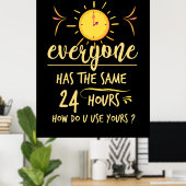 De bruiddaggeschenk iedereen heeft de zelfde 24 ur poster (Thuiskantoor)