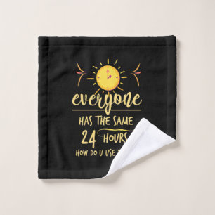 De bruiddaggeschenk iedereen heeft de zelfde 24 ur washandje