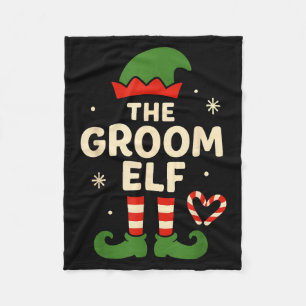 De Bruidegom Elf Kerstmis Kerstmis Grappig Huwelij Fleece Deken