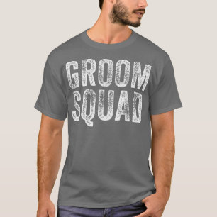 De Bruidegom Squad Bachelorfeest Huwelijk Grappige T-shirt