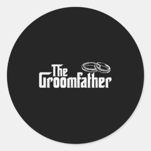 De bruidegom vader van de bruidegom bruid ronde sticker