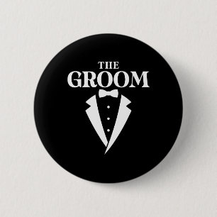De Bruidegom - vrijgezellenfeest Ronde Button 5,7 Cm