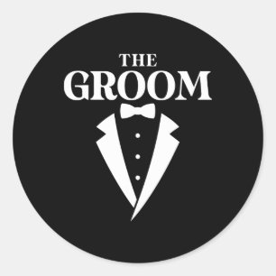 De Bruidegom - vrijgezellenfeest Ronde Sticker