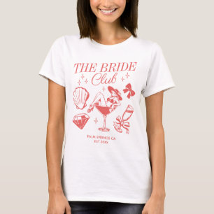 De Bruidsclub Strand Bruiloft Bachelorette Feestje T-shirt
