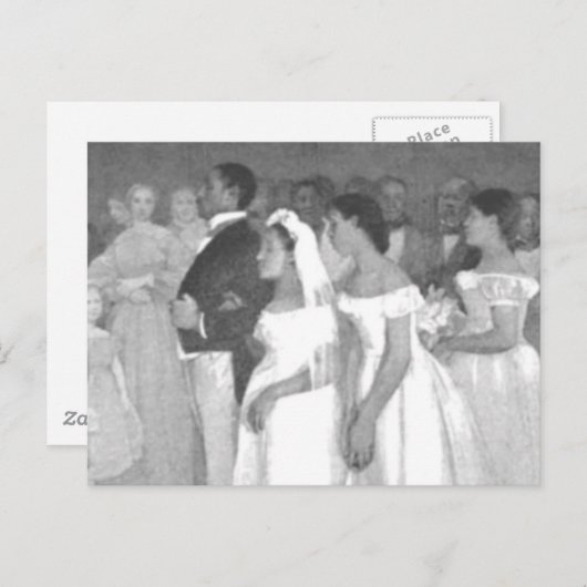 De bruiloft briefkaart (Voorkant / Achterkant)