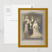 De bruiloft briefkaart (Voorkant / Achterkant)