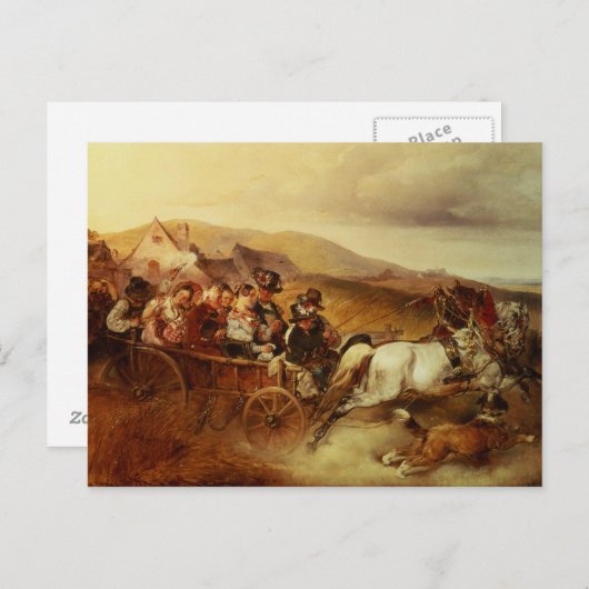 De bruiloft briefkaart (Voorkant / Achterkant)