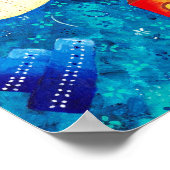 De bruiloft die hedendaagse kunst schildert drukt poster (Hoek)