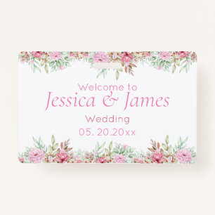 De bruiloft Planner, Elegant Floral Sophisticated Badge