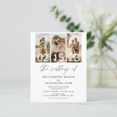 De bruiloft van foto QR-code Minimalist Elegant (Staand voorkant)