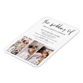 De bruiloft van minimalistische moderne eenvoud magneet (Linkerzijde)